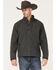 Image #1 - Ariat Men's Americana Logo 2.0 Zip-Front Softshell Jacket - Big, Charcoal, hi-res