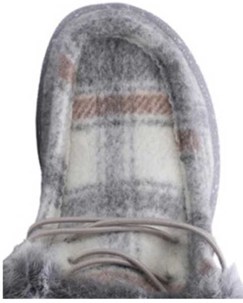 Image #6 - Lamo Footwear Girls' Cassidy Casual Shoes - Moc Toe, Grey, hi-res