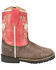 Image #2 - Smoky Mountain Toddler Girls' Autry Western Boots - Broad Square Toe, Chocolate, hi-res