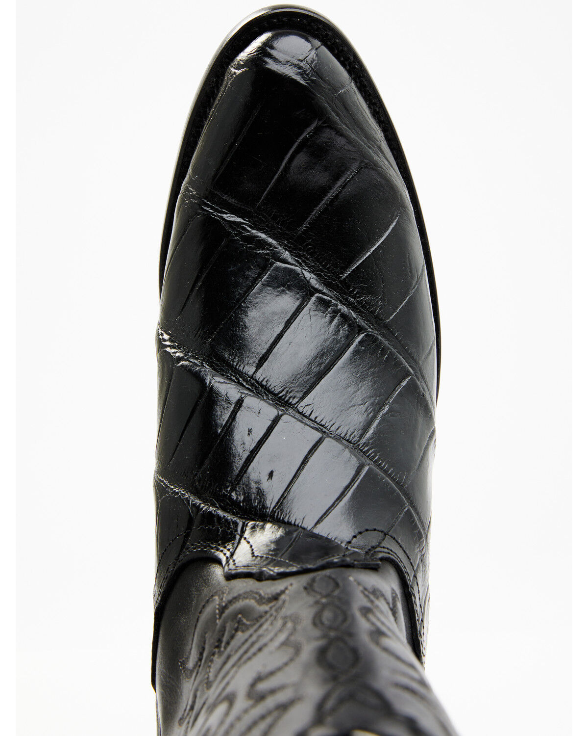 Image #6 - Cody James Men's Exotic American Alligator Western Boots - Round Toe, Black, hi-res