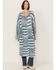 Image #2 - Revel Women's Striped Duster Cardigan, Blue, hi-res