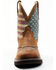 Image #4 - Shyanne Women's Glory Stars & Stripes Shaft Leather Western Boots - Wide Round Toe, Brown, hi-res