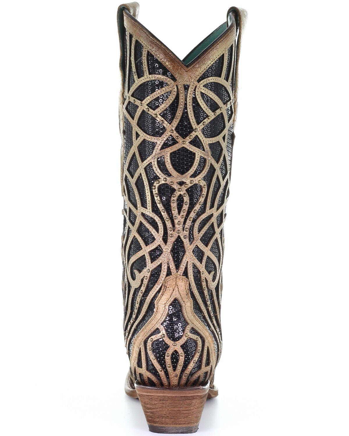 black and gold cowboy boots