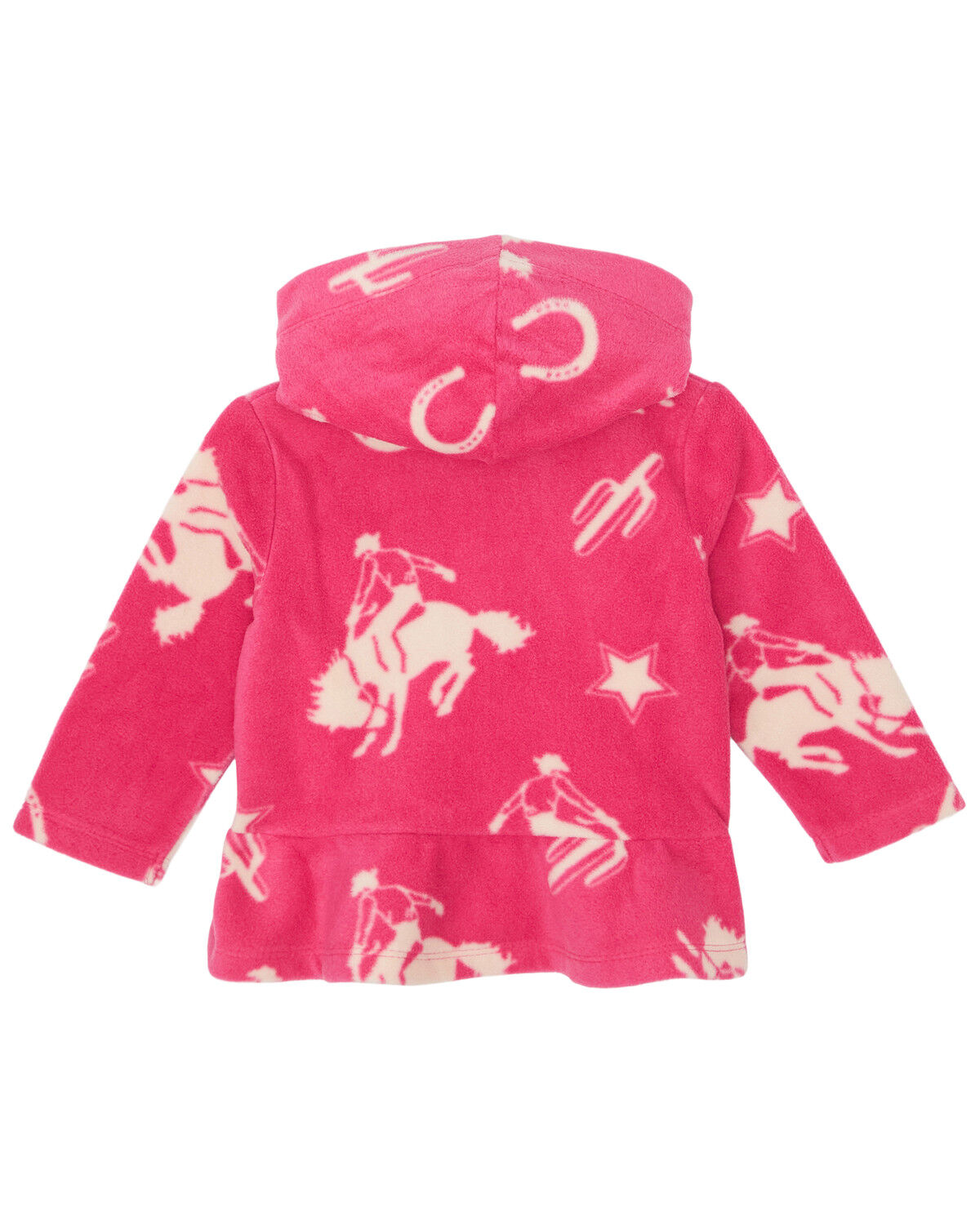 Image #2 - Wrangler Toddler Girls' Conversation Print Sherpa Jacket, Pink, hi-res