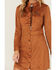 Image #3 - Wrangler Retro Women's Suede Long Sleeve Mini Dress, Brown, hi-res