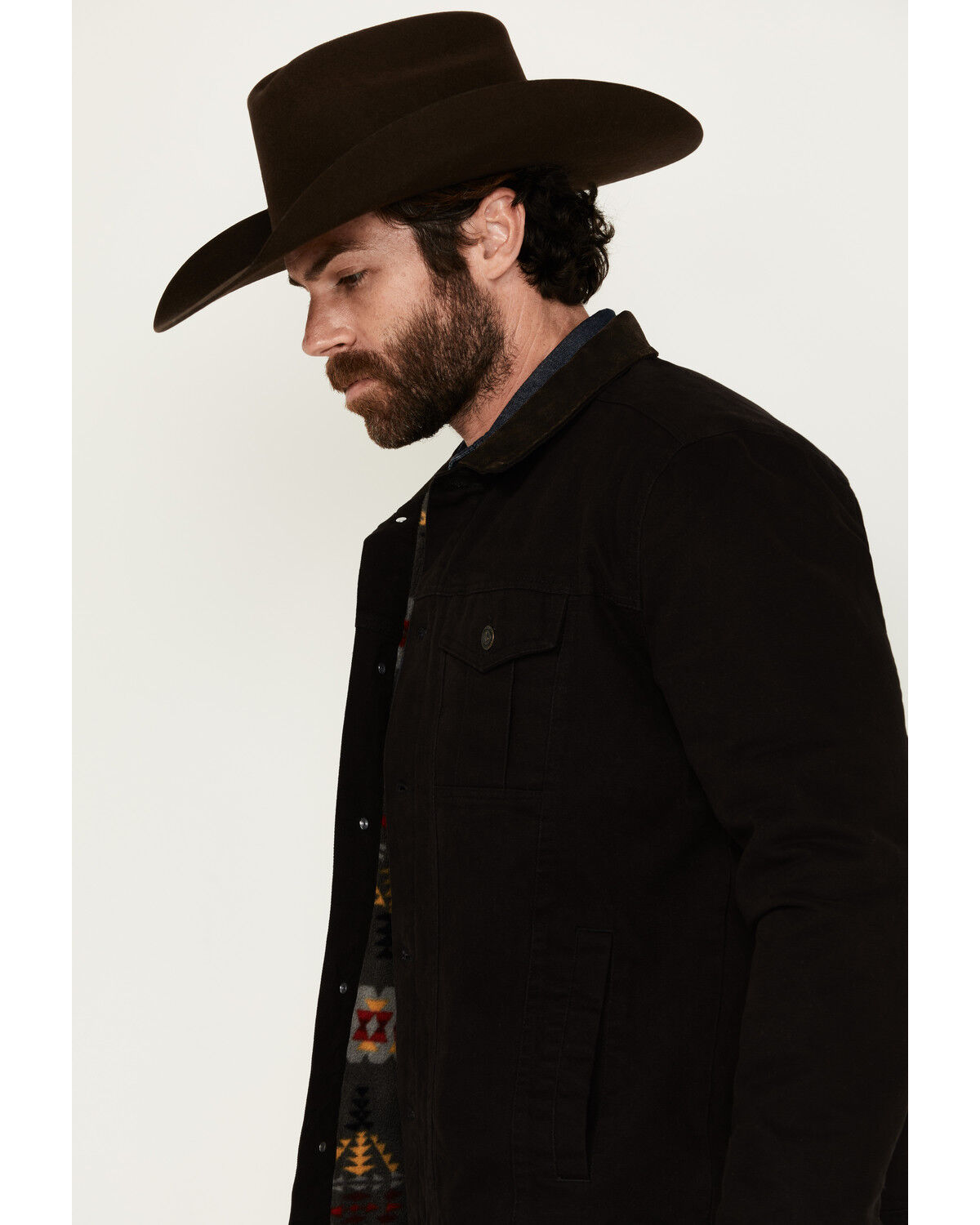 Image #2 - Cody James Men's Ozark Memphis Washed Rancher Jacket, Black, hi-res
