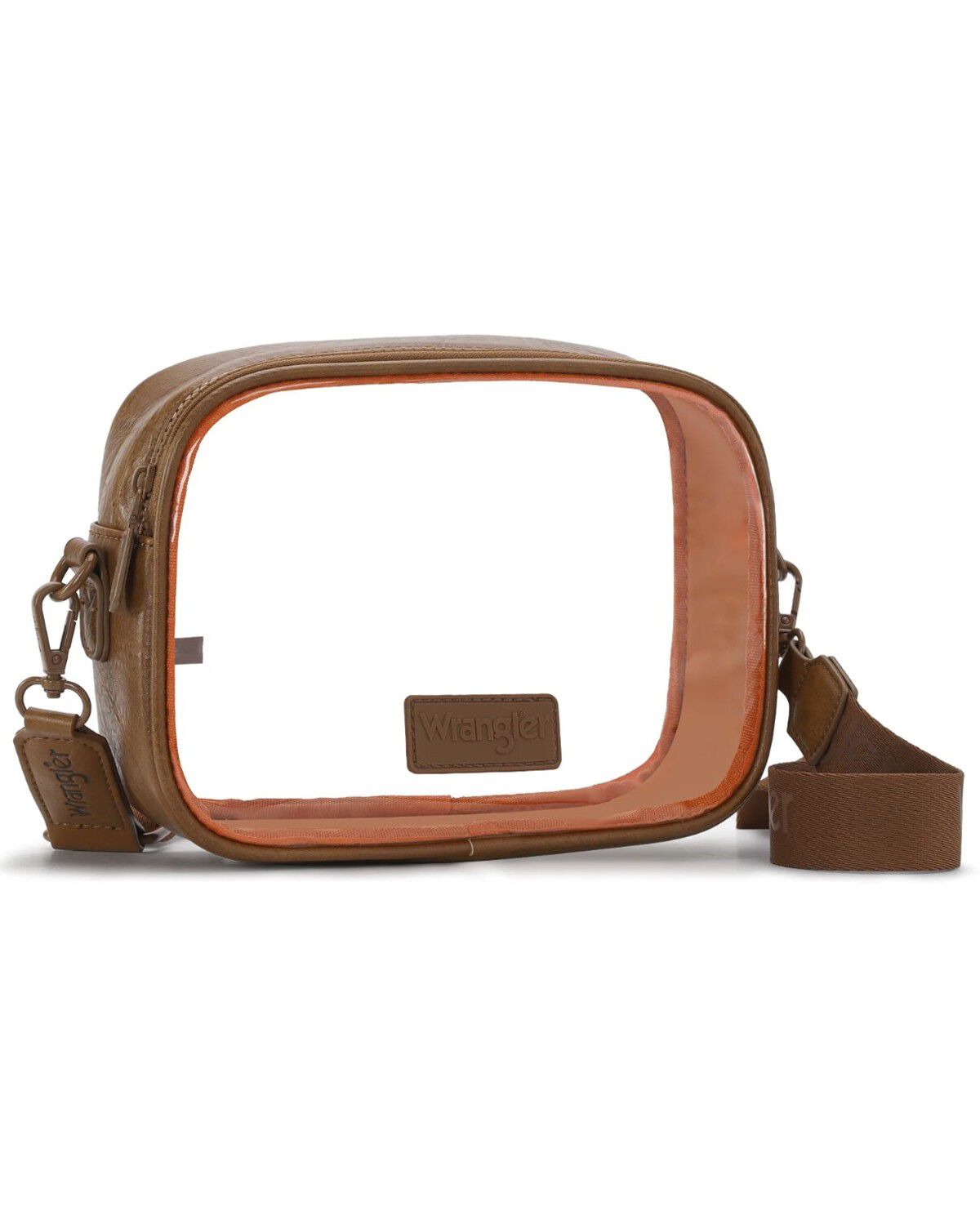 Image #2 - Wrangler Women's Clear Stadium Crossbody Bag, Brown, hi-res