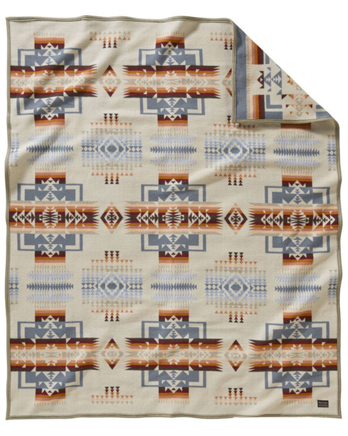 Image #1 - Pendleton Chief Joseph Jacquard Rosewood Blanket - Twin, Tan, hi-res