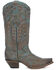 Image #2 - Corral Women's Embroidered Tall Western Boots - Snip Toe, Green, hi-res