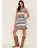 Idyllwind Women's Southwestern Print Sleeveless Dress, Teal, hi-res
