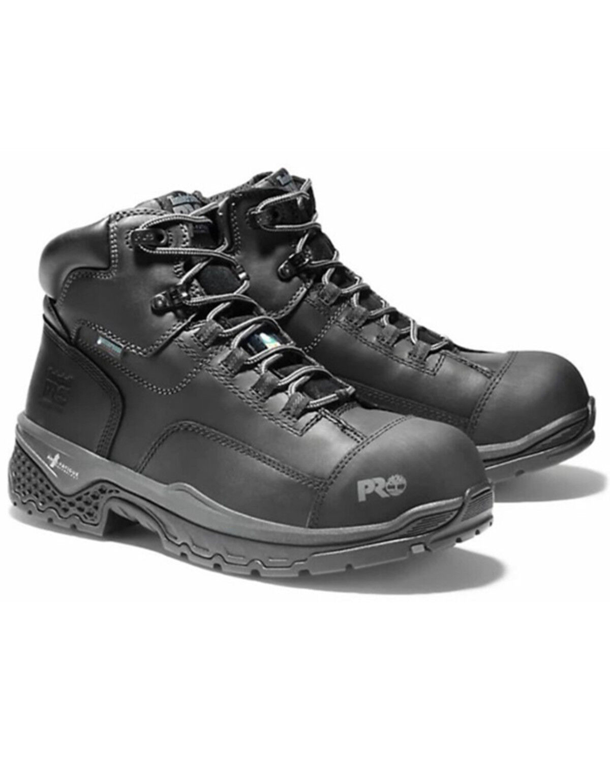 Image #1 - Timberland PRO Men's Bosshog 6" Lace-Up Waterproof Work Boots - Composite Toe, Black, hi-res