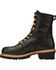 Image #3 - Carolina Men's Logger 8" Elm Waterproof Work Boots - Steel Toe, Black, hi-res