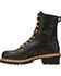 Carolina Men's Logger 8" Elm Waterproof Work Boots - Steel Toe, Black, hi-res
