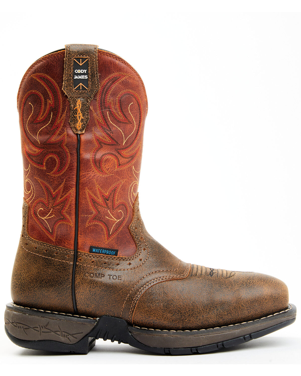 お歳暮ならオンライン James Cody Men's Boots Work Western Waterproof Lite Nano その他