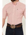 Image #3 - Ariat Men's Duke Plaid Print Short Sleeve Button-Down Performance Western Shirt, Red, hi-res