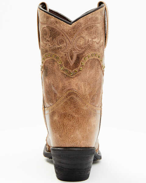 Image #5 - Laredo Women's Joni Western Fashion Booties - Snip Toe, Camel, hi-res