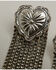 Image #3 - Lainey Wilson Women's Heart Concho Fringe Earrings, Silver, hi-res