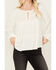 Image #2 - Cleo + Wolf Women's Tiered Flowy Tie Front Blouse , Cream, hi-res