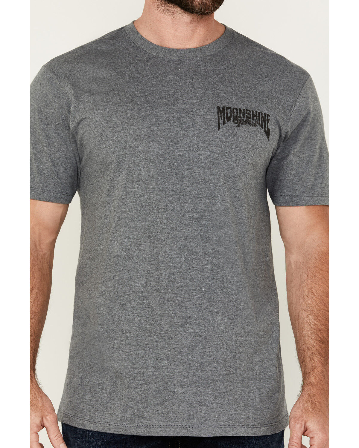 Image #3 - Moonshine Spirit Men's Mariachi Hat Skeleton Short Sleeve Graphic T-Shirt, Grey, hi-res