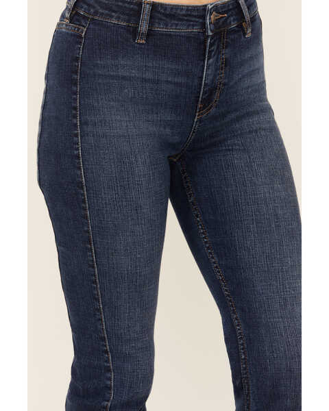 Image #2 - Shyanne Women's Dark Wash Delaney Flare Stretch Denim Jeans , Dark Wash, hi-res