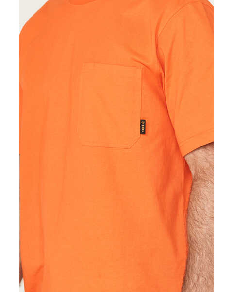 Image #3 - Hawx Men's Forge Work Pocket T-Shirt , Orange, hi-res