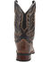 Image #4 - Laredo Men's Montana Western Boots - Broad Square Toe, Brown, hi-res