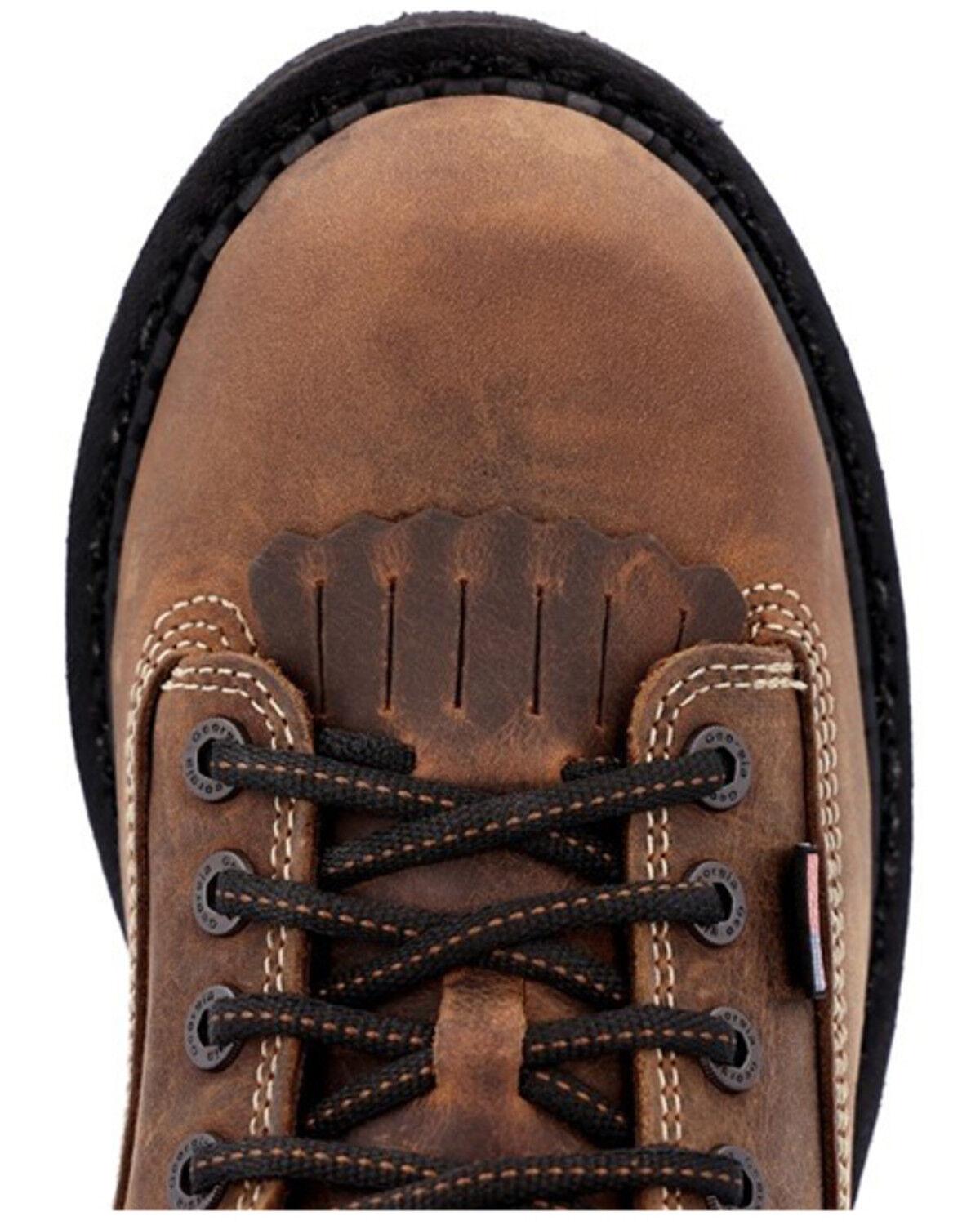 Image #6 - Georgia Boot Men's USA Logger Waterproof Work Boots - Soft Toe, Distressed Brown, hi-res