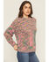 Image #2 - Cleo + Wolf Women's Oversized Pullover Sweater, Pink, hi-res