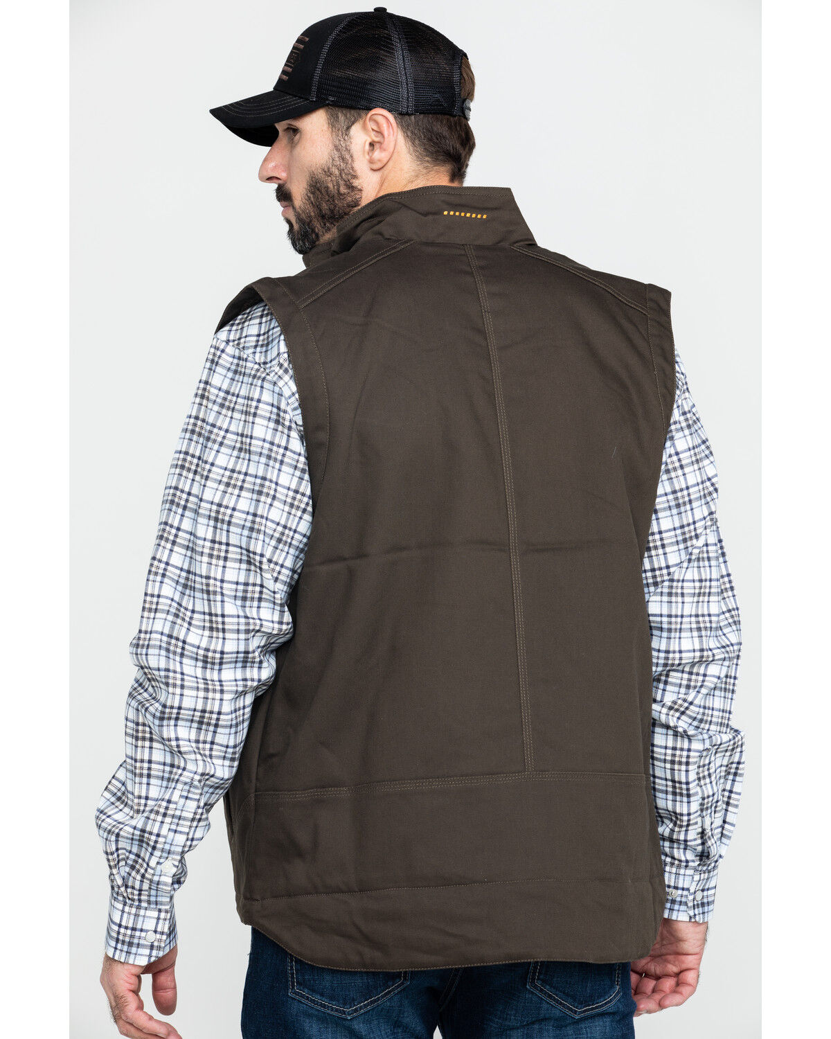Image #2 - Ariat Men's Wren Rebar Duracanvas Work Vest, Loden, hi-res