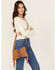 Image #1 - Shyanne Women's Sierra Suede Crossbody Bag, Brown, hi-res
