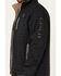 Image #3 - Cinch Men's Plaid Print Bonded Zip Softshell Jacket, Navy, hi-res