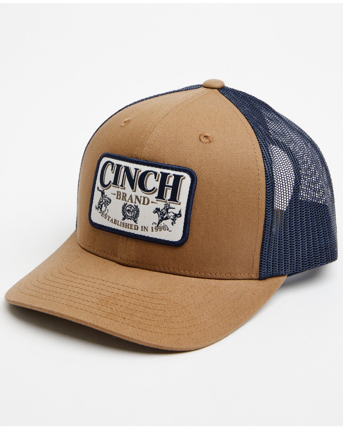 Cinch Men's Logo Ball Cap, Brown, hi-res