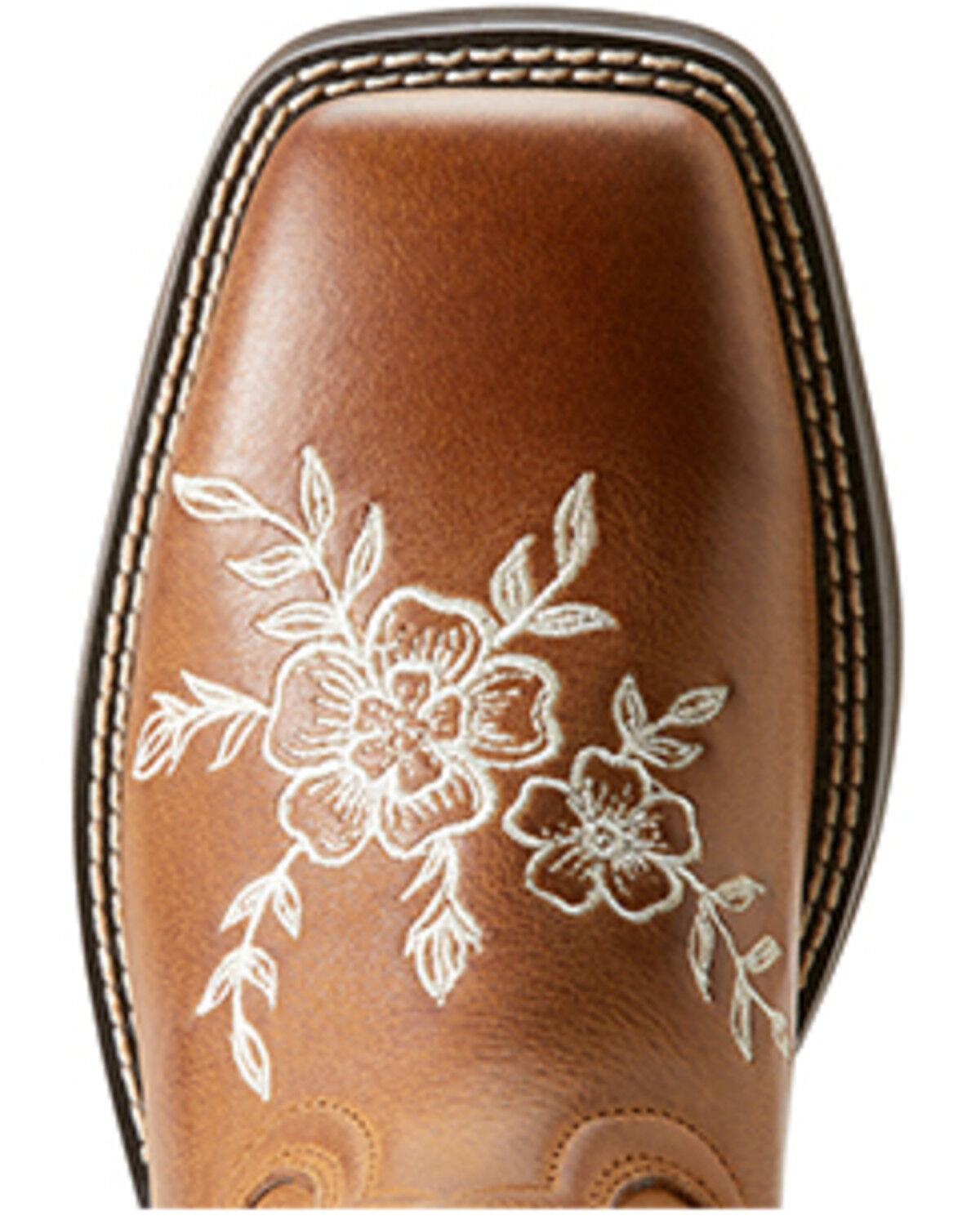 Image #4 - Ariat Women's Flora Country Cork Performance Western Boots - Broad Square Toe, Brown, hi-res