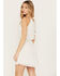 Image #5 - Idyllwind Women's Gladiolus Metallic Slip Tie Front Mini Dress, Ivory, hi-res