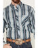 Image #3 - Cowboy Hardware Men's Gradient Plaid Print Long Sleeve Button Down Western Shirt , Blue, hi-res