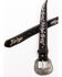 Image #2 - Shyanne Women's Chocolate Floral Embroidered Crystal Western Belt, Chocolate, hi-res