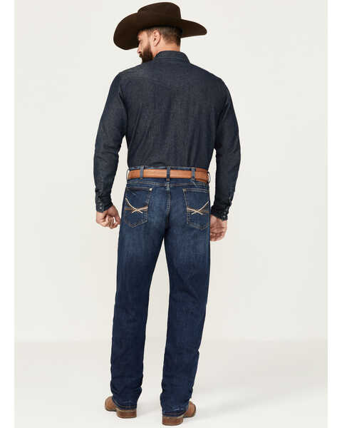 Image #3 - Wrangler Men's 20X Carlson Medium Wash Slim Straight Stretch Denim Jeans, Medium Wash, hi-res