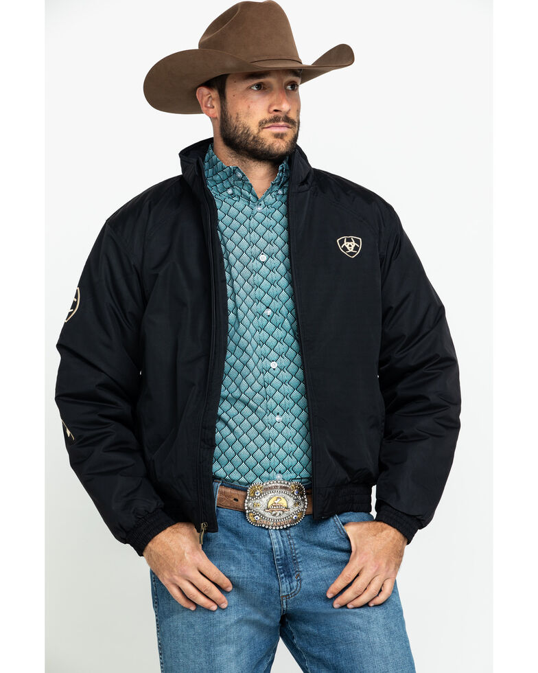 Ariat Men's Team Logo Jacket, Black, hi-res