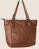 Cleo + Wolf Women's Basketweave Leather Tote Bag, Brown, hi-res