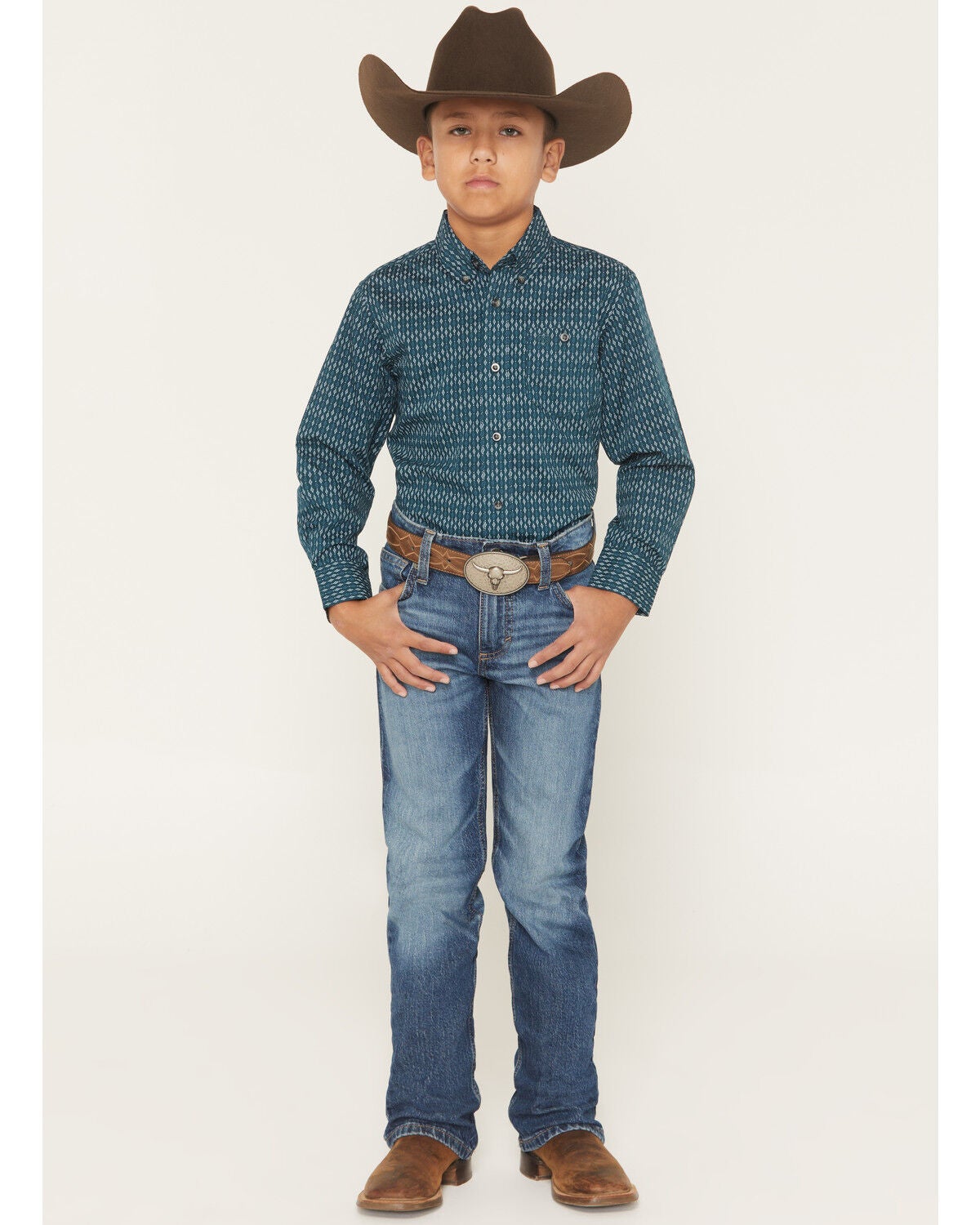 Wrangler 20X Boys' Dark Wash Slim Bootcut Stretch Denim Jeans, Dark Wash, hi-res