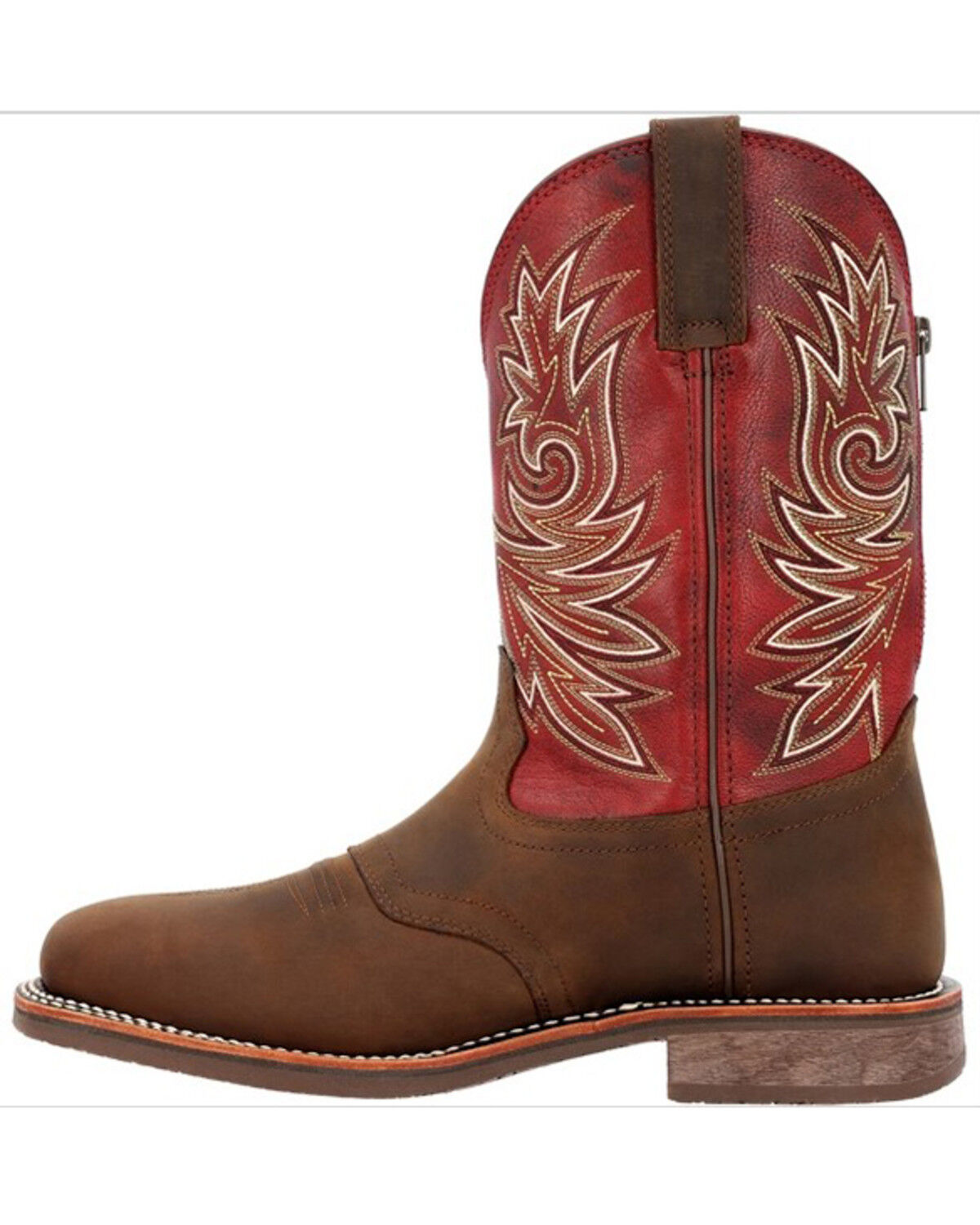 Image #3 - Georgia Boot Men's Carbo-Tec Waterproof Soft Toe Western Boots - Square Toe, Brown, hi-res