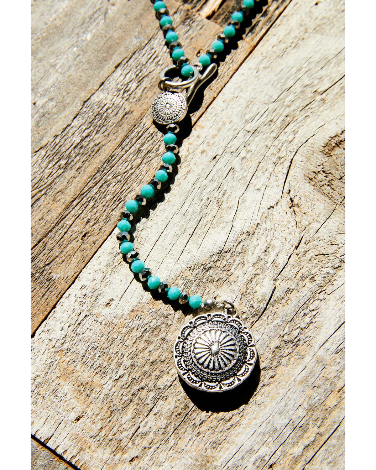 Image #2 - Idyllwind Women's Hillsboro Lariat Concho Necklace, Silver, hi-res