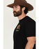 Image #3 - Riot Society Men's Boot Barn Exclusive Monarch Short Sleeve Graphic T-Shirt, Black, hi-res