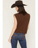 Image #4 - Merch Traffic Women's Johnny Cash Boot Muscle Tank, Brown, hi-res