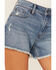 Image #2 - Idyllwind Women's Fawn Medium Wash Gypsy High Rise Comfort Stretch Shorts, Medium Wash, hi-res