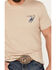 Image #3 - Wrangler Men's Bucking Horse and Logo Short Sleeve Graphic T-Shirt, Tan, hi-res