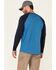 Hawx Men's Original Baseball Crew Long Sleeve Work T-Shirt , Blue, hi-res