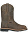 Image #2 - Hoss Men's Rushmore Wellington Western Work Boots - Composite Toe, Brown, hi-res