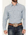 Image #3 - Blue Ranchwear Men's Bennet Striped Print Long Sleeve Snap Western Shirt, Light Blue, hi-res