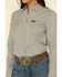Image #4 - Wrangler Women's Solid Long Sleeve Snap Denim Shirt, Grey, hi-res